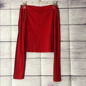Red Wild Fable off the shoulder long sleeve!